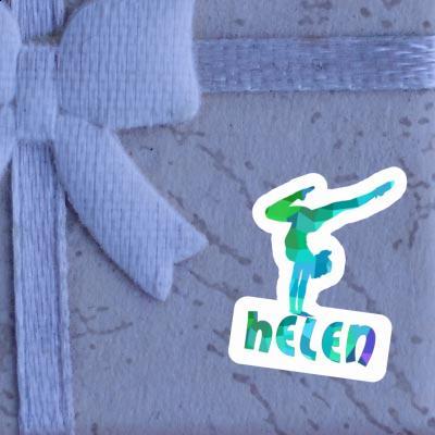 Helen Sticker Yoga-Frau Notebook Image