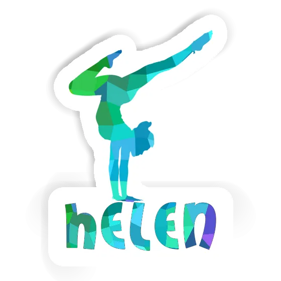 Helen Sticker Yoga Woman Image