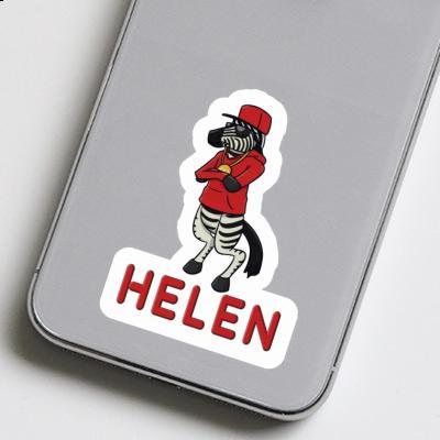 Zebra Sticker Helen Image