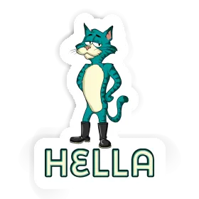 Sticker Hella Cat Image