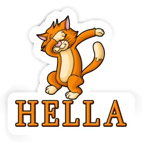 Sticker Hella Dabbing Cat Image