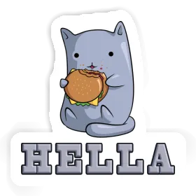 Hella Sticker Hamburger Image