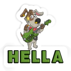Hella Aufkleber Gitarrist Image