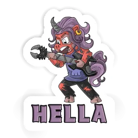Hella Sticker Rockendes Einhorn Image