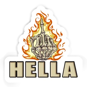 Sticker Mittelfinger Hella Image