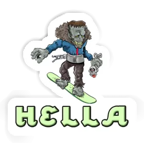 Aufkleber Hella Snowboarder Image