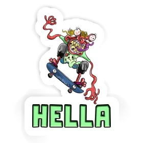 Aufkleber Hella Skater Image