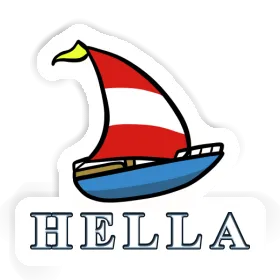 Sticker Hella Sailboat Image