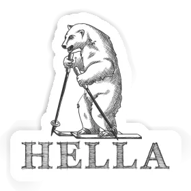 Sticker Skifahrer Hella Image