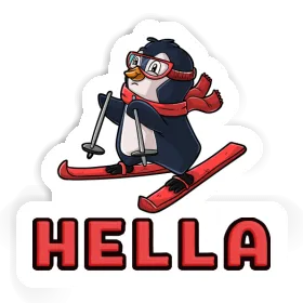 Hella Sticker Skifahrerin Image