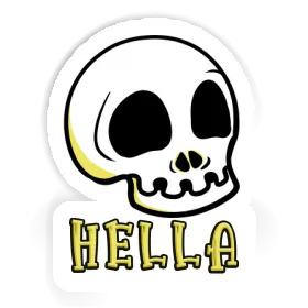 Hella Sticker Skull Image