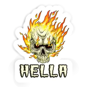 Hella Sticker Skull Image