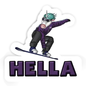 Aufkleber Boarderin Hella Image