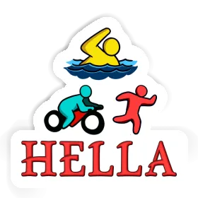 Sticker Triathlete Hella Image