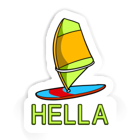 Hella Sticker Windsurf Board Image