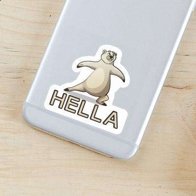 Sticker Hella Yoga Bear Notebook Sticker Hella Yoga Bear Gift package Image