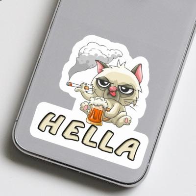 Aufkleber Hella Rauchende Katze Laptop Aufkleber Hella Rauchende Katze Laptop Image