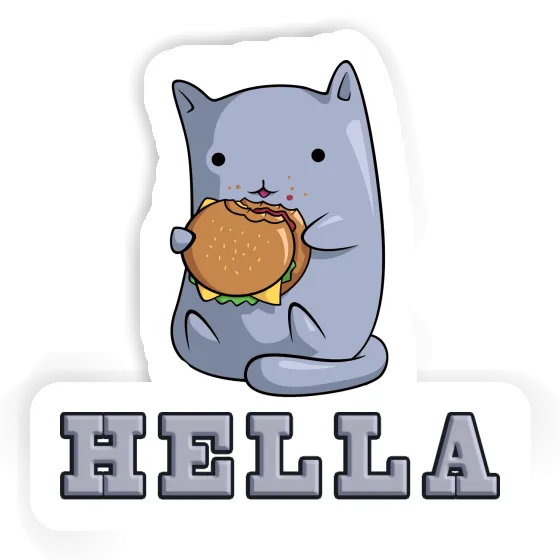 Hella Sticker Hamburger Image