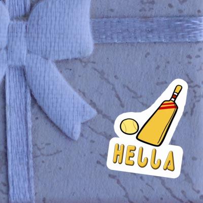 Sticker Cricket Bat Hella Notebook Image
