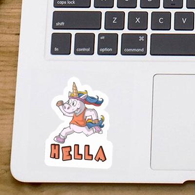 Sticker Runner Hella Laptop Image