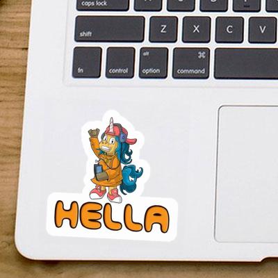 Sticker Hella Hip-Hop Unicorn Laptop Image