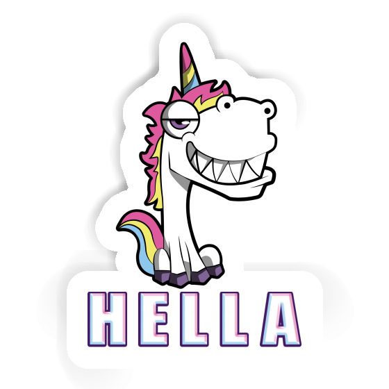 Unicorn Sticker Hella Notebook Image