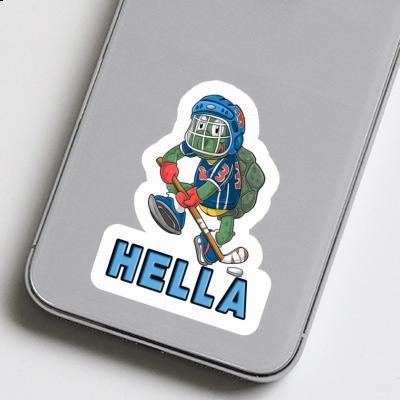 Hella Autocollant Joueur de hockey sur glace Notebook Hella Autocollant Joueur de hockey sur glace Gift package Image