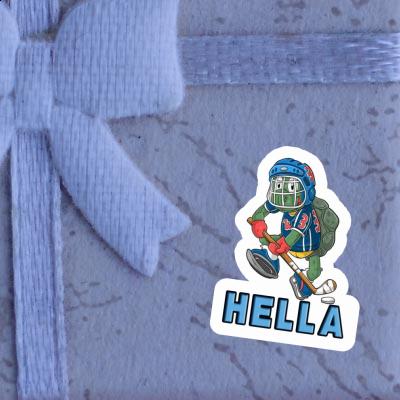 Hella Autocollant Joueur de hockey sur glace Hella Autocollant Joueur de hockey sur glace Image