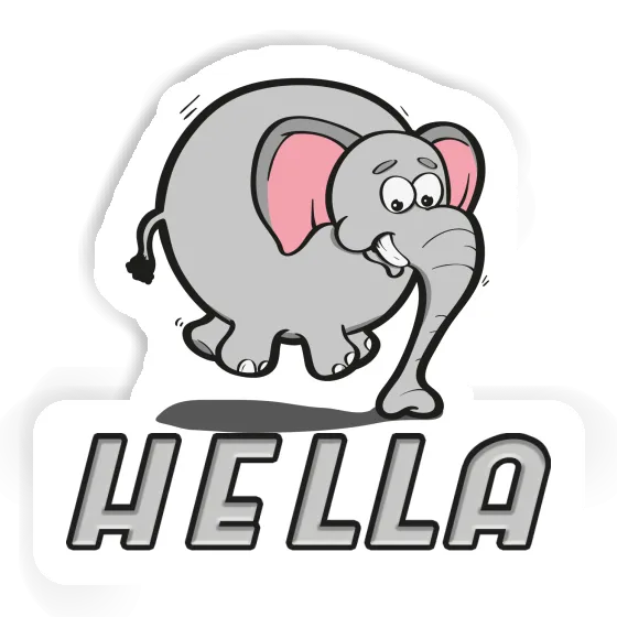 Autocollant Éléphant Hella Notebook Image