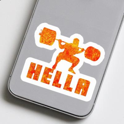 Haltérophilie Autocollant Hella Haltérophilie Autocollant Hella Image