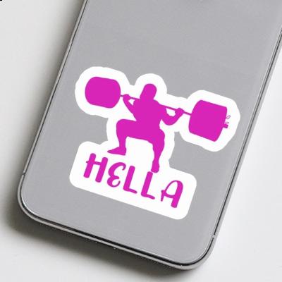 Gewichtheberin Sticker Hella Laptop Image