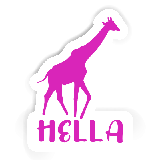 Sticker Giraffe Hella Notebook Sticker Giraffe Hella Gift package Image