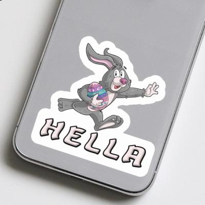 Hella Autocollant Lapin de Pâques Laptop Hella Autocollant Lapin de Pâques Laptop Image