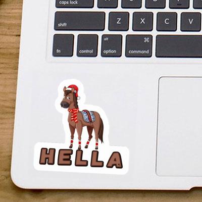 Sticker Hella Christmas Horse Notebook Sticker Hella Christmas Horse Gift package Image
