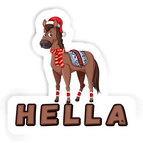 Sticker Weihnachtspferd Hella Laptop Sticker Weihnachtspferd Hella Laptop Image