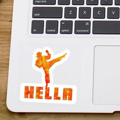 Sticker Hella Karateka Laptop Image