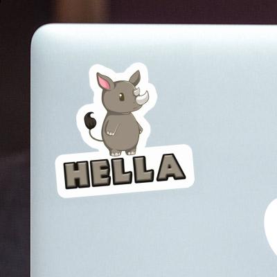 Rhinoceros Sticker Hella Laptop Rhinoceros Sticker Hella Laptop Image