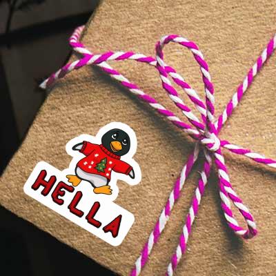 Christmas Penguin Sticker Hella Laptop Christmas Penguin Sticker Hella Laptop Image