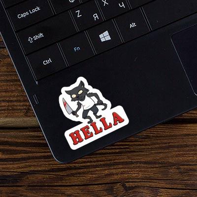 Hella Sticker Psycho Cat Hella Sticker Psycho Cat Image