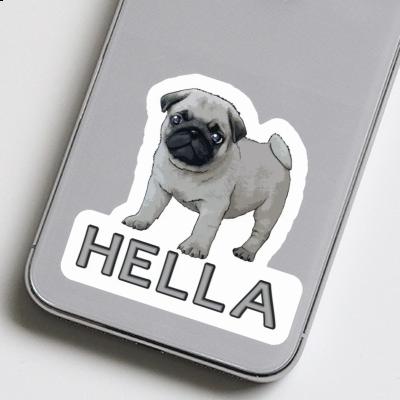 Pug Sticker Hella Notebook Pug Sticker Hella Notebook Image