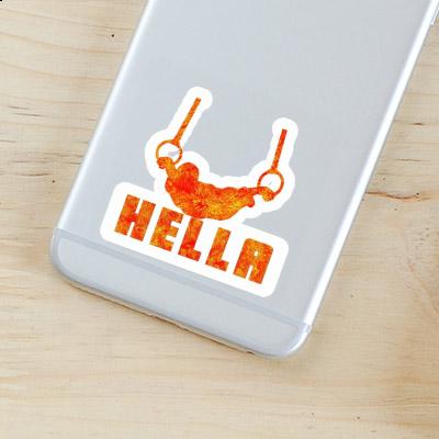 Hella Sticker Ring gymnast Notebook Image