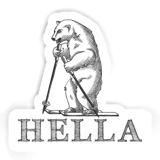 Hella Sticker Skier Hella Sticker Skier Image