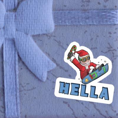 Sticker Hella Christmas Snowboarder Laptop Sticker Hella Christmas Snowboarder Laptop Image