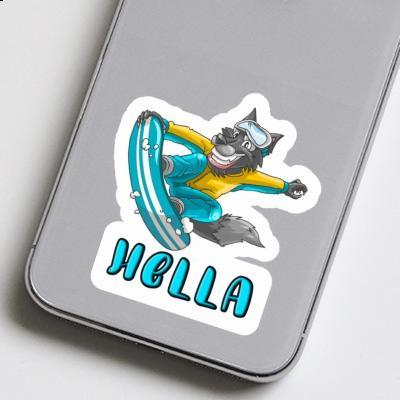 Hella Autocollant Snowboardeur Notebook Hella Autocollant Snowboardeur Notebook Image