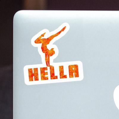 Sticker Yoga Woman Hella Notebook Sticker Yoga Woman Hella Gift package Image