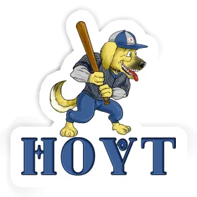 Sticker Hoyt Baseball Dog Image