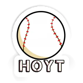 Hoyt Sticker Baseball Ball Image