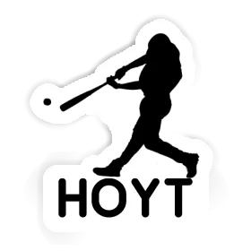 Aufkleber Hoyt Baseballspieler Image