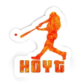 Hoyt Sticker Baseball Player Image