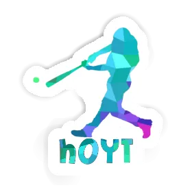 Hoyt Sticker Baseballspieler Image